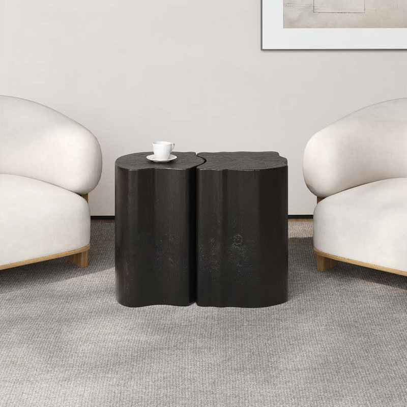 Table de bout irrégulière MGO, Noir