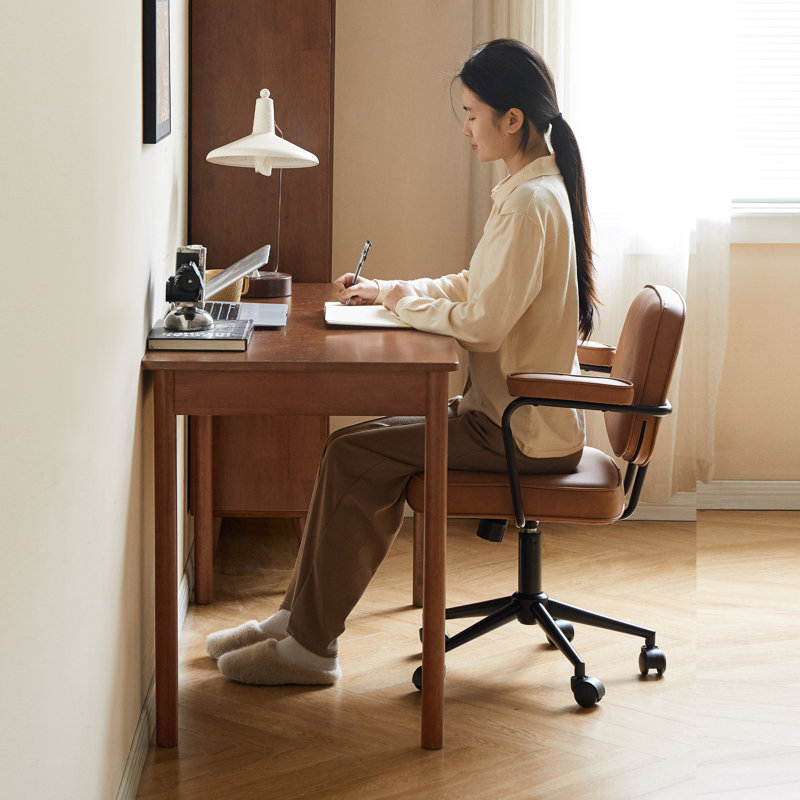 Bureau en bois massif avec tiroir, L 35 po