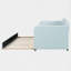 Lit de jour simple en velours avec lit gigogne-821006339