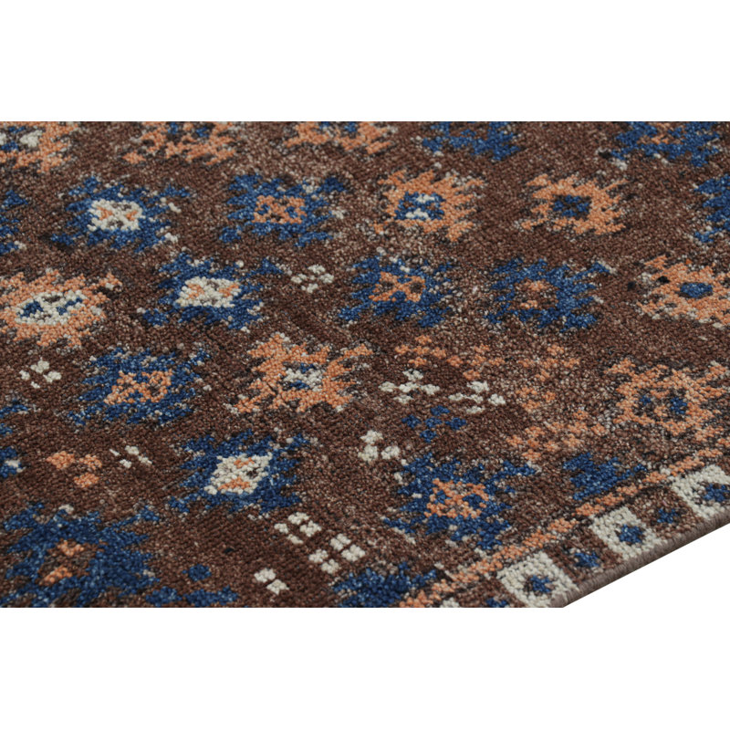Burano Hand Knotted Wool Geometric Area Rug, Rectangle 6' x 9'