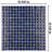 Hudson Edge Blue Eye 12-1/4" x 12-1/4" Porcelain Mosaic Floor and Wall Tile