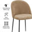 Fabric Upholstered Metal Side Chair-1976539989