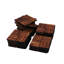 20 tuiles de terrasse en bois d'acacia - 12 po x 12 po, plancher de bois franc brun