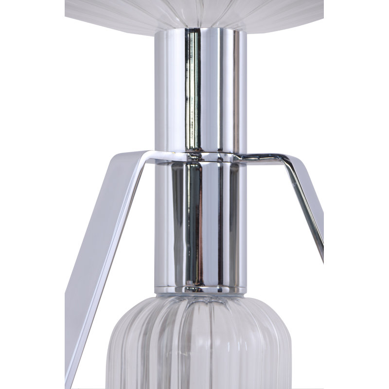 Lampe trépied 34 po Cascada, Chrome