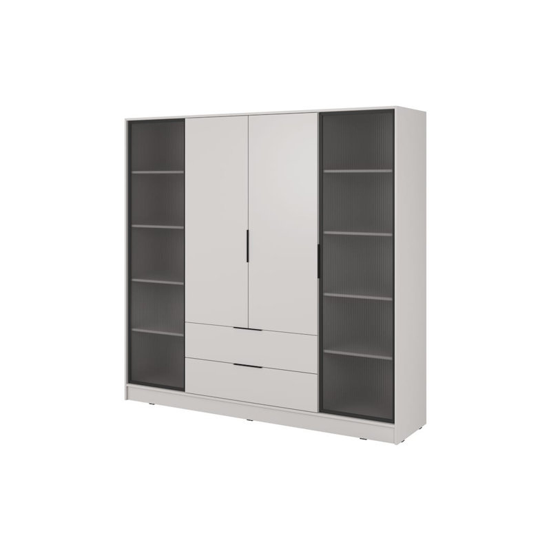 Cayslee 2 Door Manufactured Wood Wardrobe, Cashmere