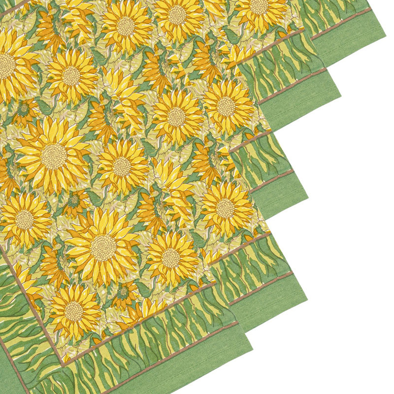 Serviette en coton 19 po Nicholes, Vert