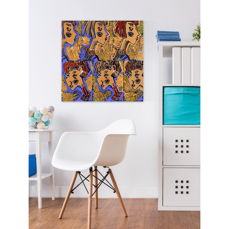 Lana Greben - Wrapped Canvas Painting, 45cm H x 45cm W x 3.81cm D