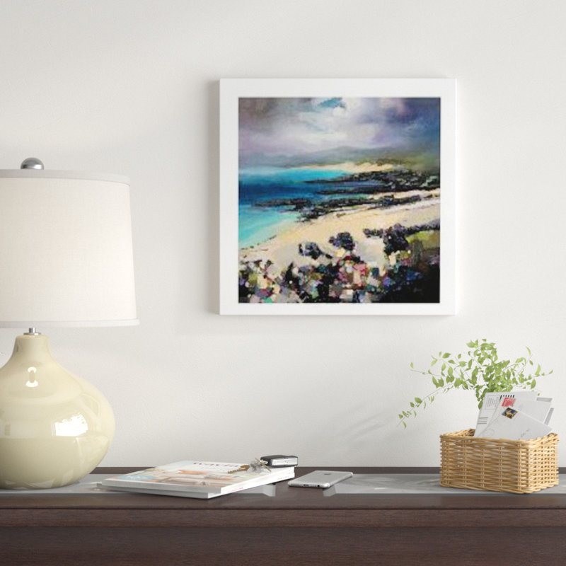 « coulours of harris », reproduction, H 24 po x l 24 po x p 1 po, Papier encadré blanc