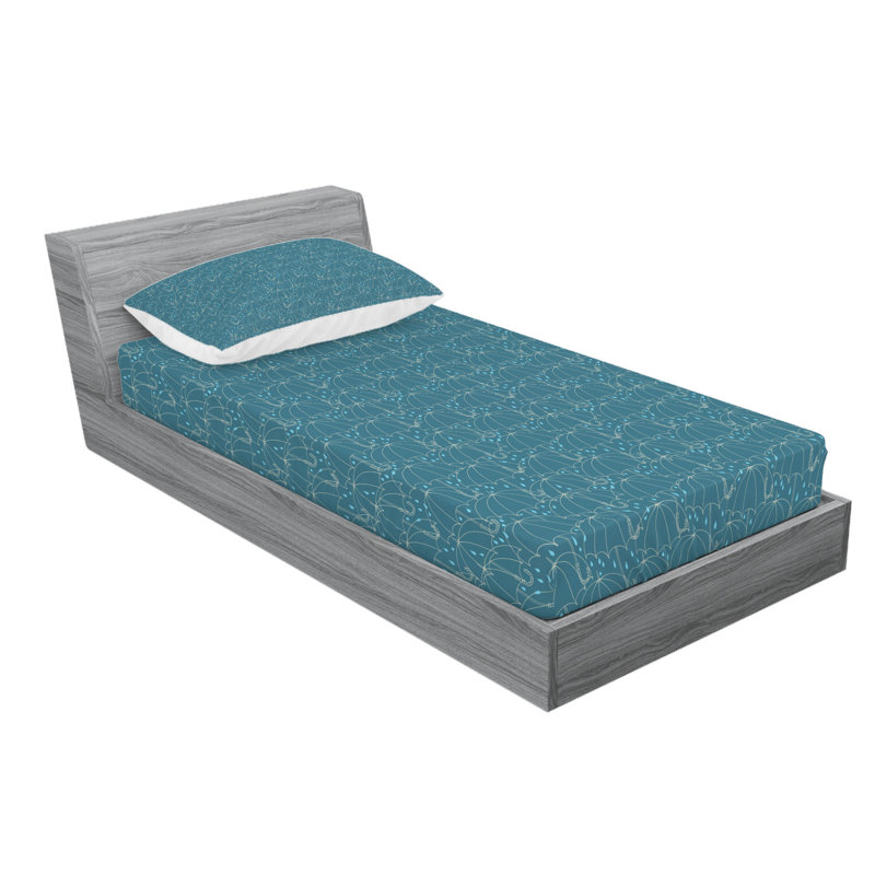 Microfiber Sheet Set, Twin Sheet Set with Fitted Sheet
