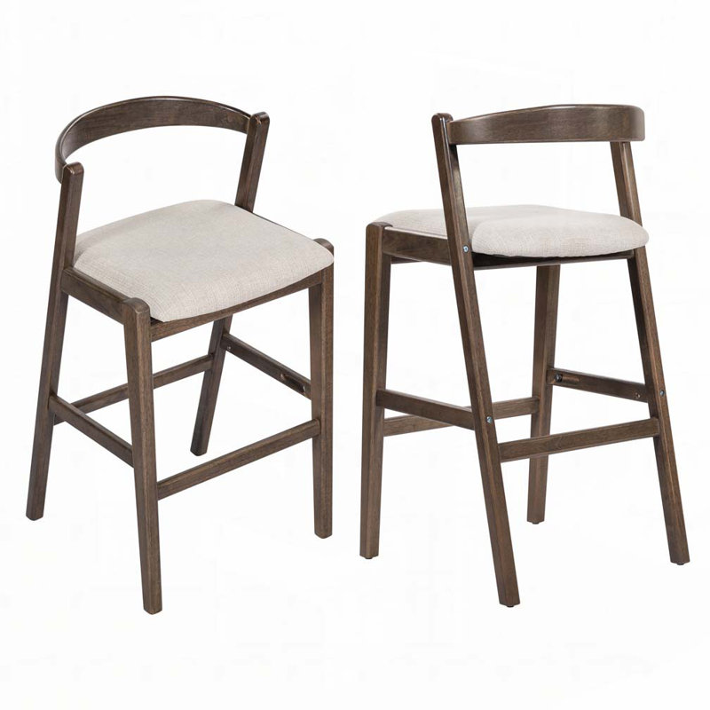 Tabouret de bar en bois, Marron foncé