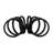 Decorative Metal Ring Object for Home Decor Sculpture - Modern Abstract Figurine for Stylish Decorations in the Living Room - Black-291613408