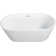 60'' Freestanding Gloss  Acrylic Soaking Bathtub With Toe-Tap Chrome Drain And Classic Slotted Overflow