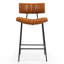 Ensemble de 2 tabourets de bar Palgrave avec pieds en métal noir-2086312952-2086312950