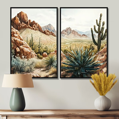 Arizona Desert IV - Grand Western, reproduction d'art sur toile 2 pièces