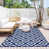 Dark blue/White