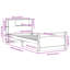 Bookcase Bed Without Mattress Solid Wood Pine-811632143