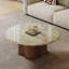 Table basse ronde en marbre de style médiéval-2042682992-2042682993