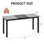 Solid Wood Top Metal Base Computer Desk-1915131691