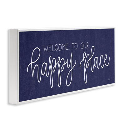 Welcome Happy Place Art by Imperfect Dust