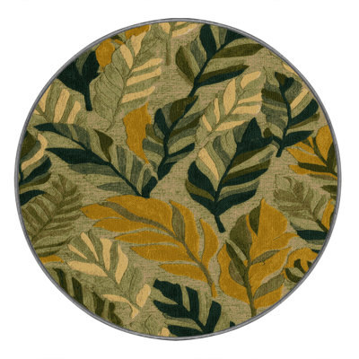  Tapis lavable vert légumes moutarde