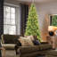 Arbre de Noël en forme de crayon mince à conception compacte avec lumières DEL chaudes pour les petits espaces