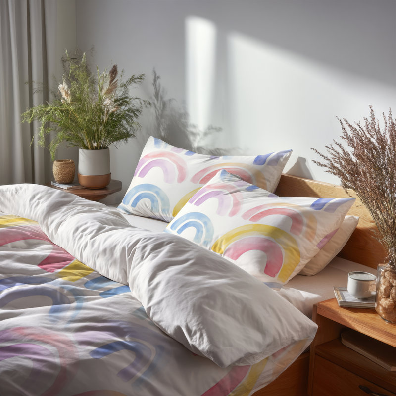 Ensemble de literie pour enfants 3 pièces - Housse de couette et coussin décoratif, Très grand lit