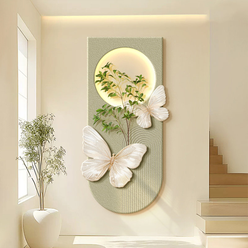 Art mural Mid-Century moderne en toile pour salon, H 31,5 po x l 62,99 po
