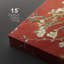 «Almond Blossom» en rouge sur toile, 2 pièces par Vincent Van Gogh-88315396