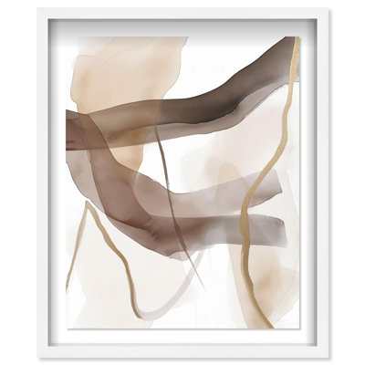 Oliver Gal Le Dancer I Abstract - Luxury Shadowbox Framed Wall Art