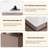 Beige Rectangular Sintered Stone Desk,5-Solid Wood drawer-78391483