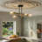 Rensselear 4-Light metal Modern Linear Sputnik Chandelier