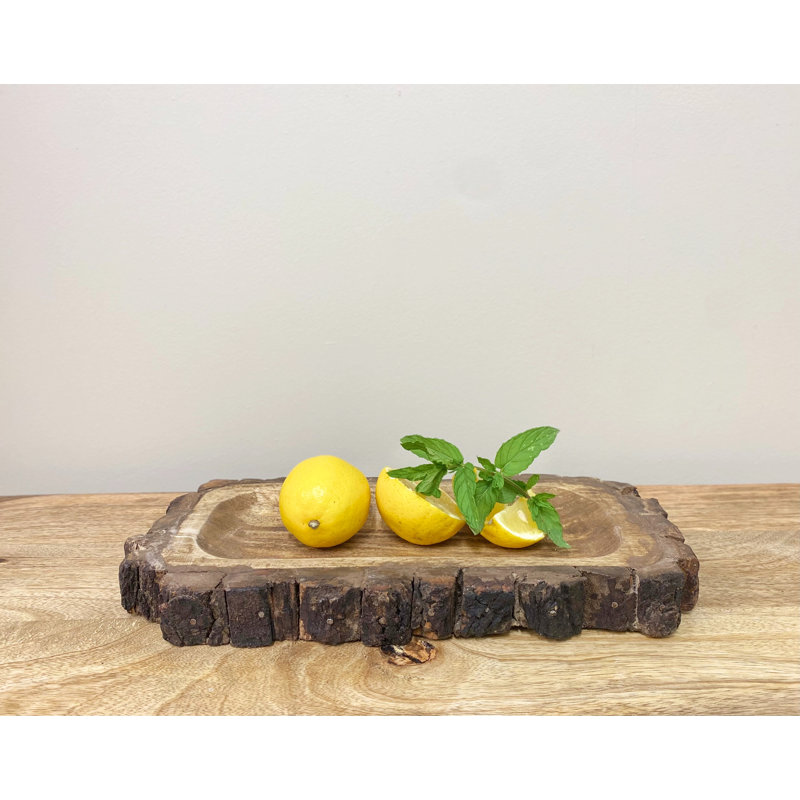 Alpen Home Rohrbaugh Wood Tray, 33cm H x 33cm W x 33cm L