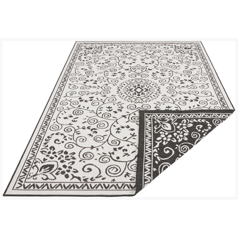 Leyte Flatweave Black Rug, Rectangular 160 x 230cm