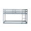 Lit mezzanine simple en bois gris et caoutchouc gris pour une transition en douceur entre les niveaux d'entrée et de sortie