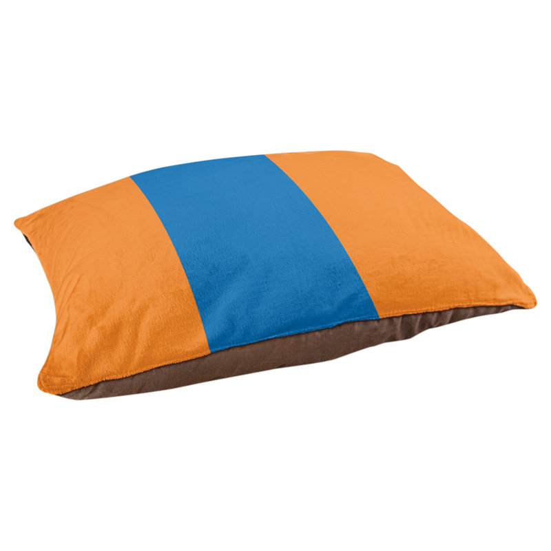 Coussin Designer, Grand (L 40 po x l 50 po), Orange / bleu / orange