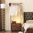 Solid Wood Coat Rack with Drawers and Wheels