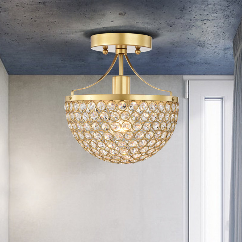 Plafonnier semi-encastré 1 lumière 9,45 po