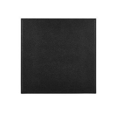 Verona Black Linen End Table