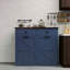 Armoire poubelle double inclinable Farmhouse Blue