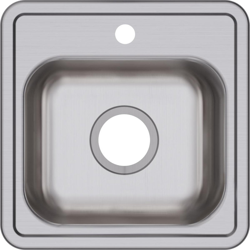 Dayton 15" L x 15" W Drop-In Bar Sink, 1 Hole