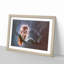 Owl Upon a Tree Branch in Abstract - Picture Frame Graphic Art Print on MDF-55735751-55735750