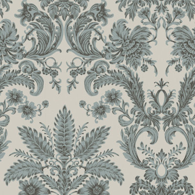 Papier de salon - papier peint céladon
