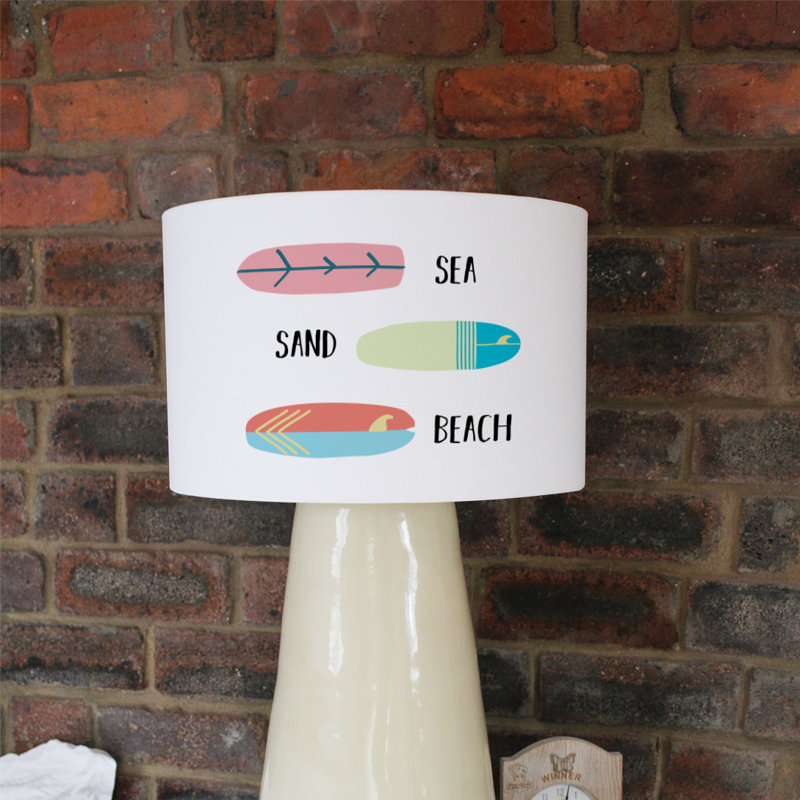 Cotton Drum Lamp Shade ( Uno ), 22cm H x 25cm W x 25cm D