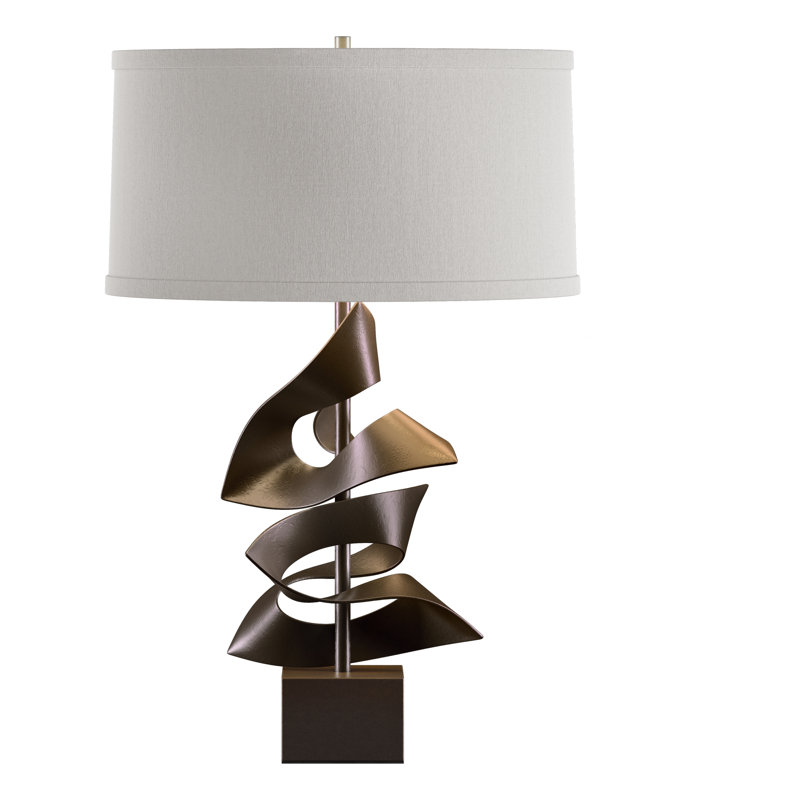 Lampe de table 24,7 "Gallery, Bronze, Lin