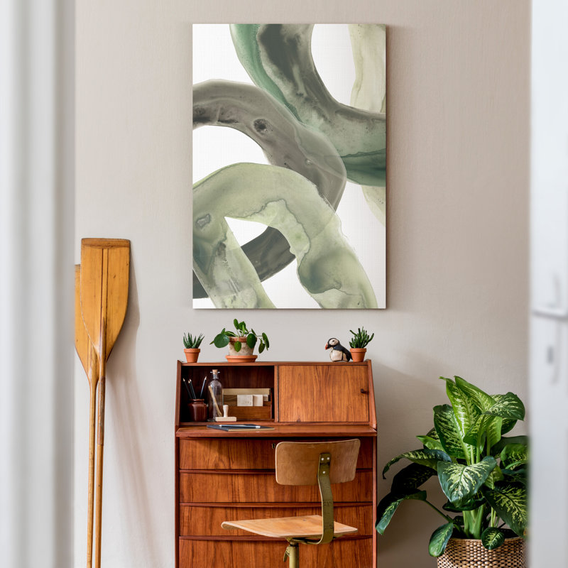 «Gold and Gray Exploration IX», reproduction d'art sur toile, H 12 po x l 18 po x P 1,5 po