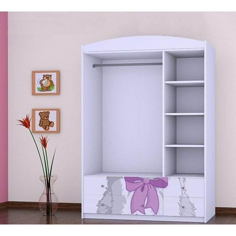 Vihaan 3 Door Wardrobe, White