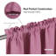 Polyester Blackout Rod Pocket Curtain Pair