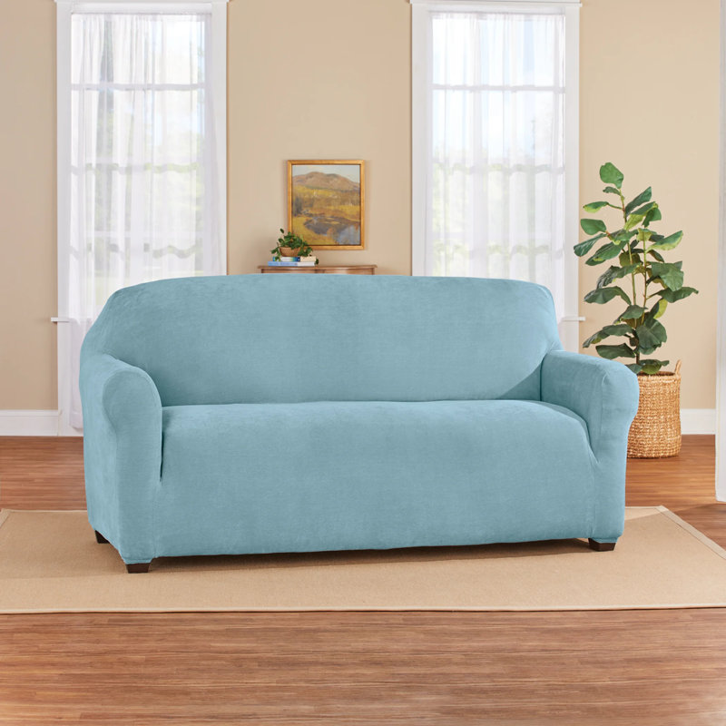 Housse pour meubles extensible durable, Polyester bleu