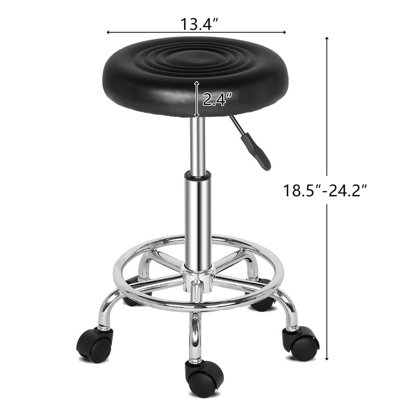 Metal Accent Stool, Black