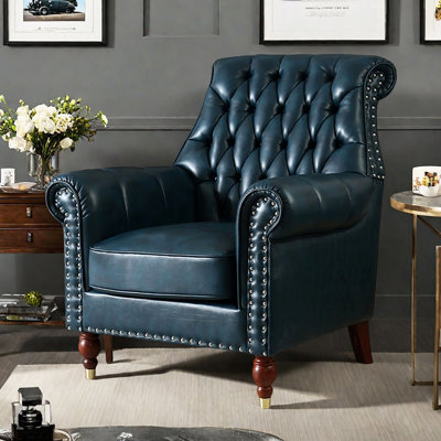 Fauteuil inclinable de salon avec rivet rétro
